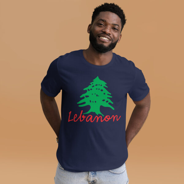 Lebanon Name Cedar Tree Lebanese Flag Symbol T-Shirt - Image 2