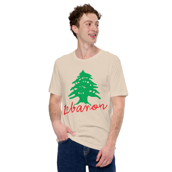 Lebanon Name Cedar Tree Lebanese Flag Symbol T-Shirt - Image 14