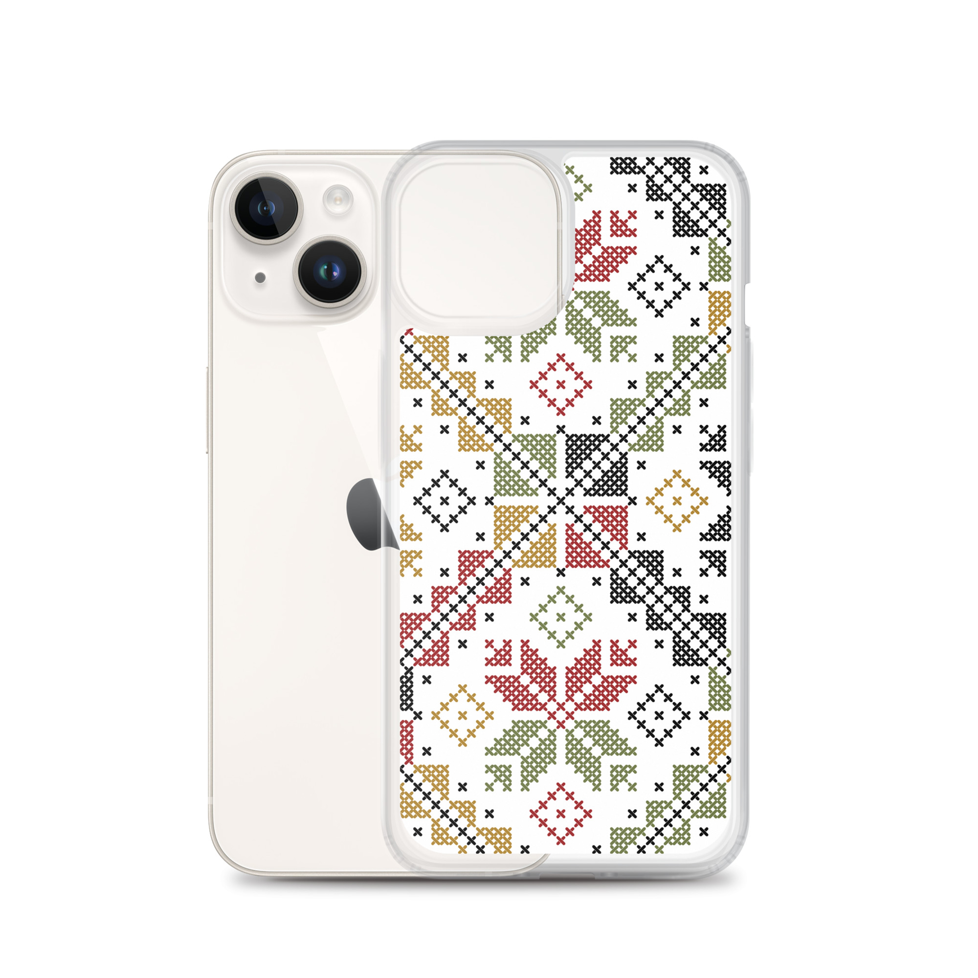 Palestinian Tatreez iPhone Case Custom Embroidery Pattern#12 -Col - Image 16