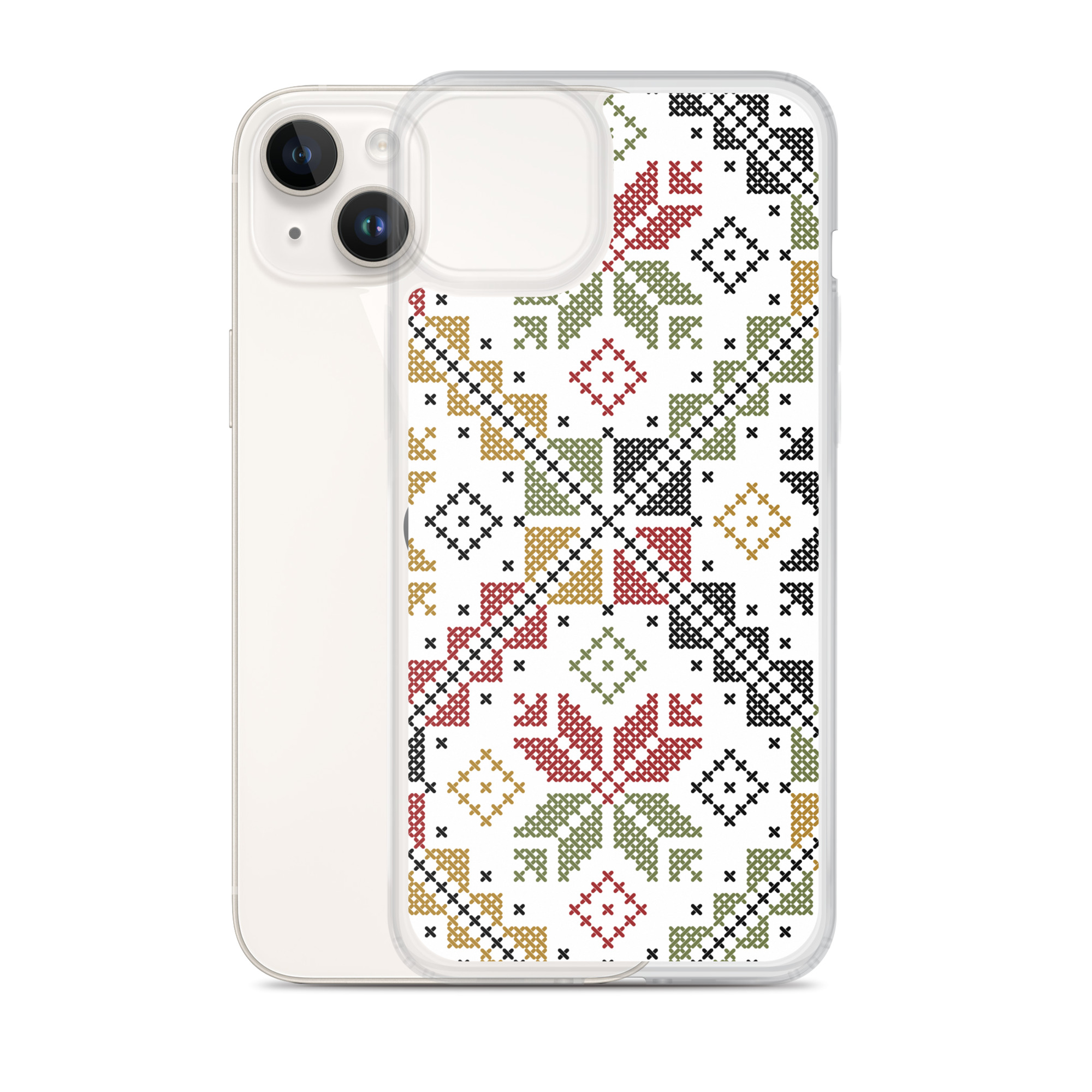 Palestinian Tatreez iPhone Case Custom Embroidery Pattern#12 -Col - Image 11