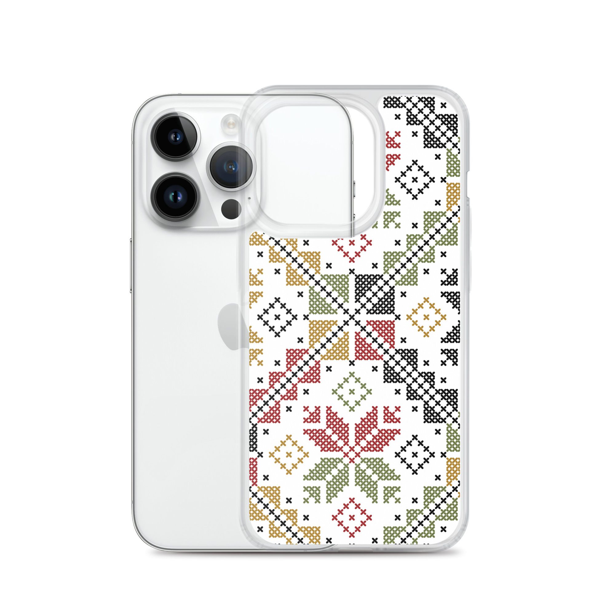 Palestinian Tatreez iPhone Case Custom Embroidery Pattern#12 -Col - Image 15
