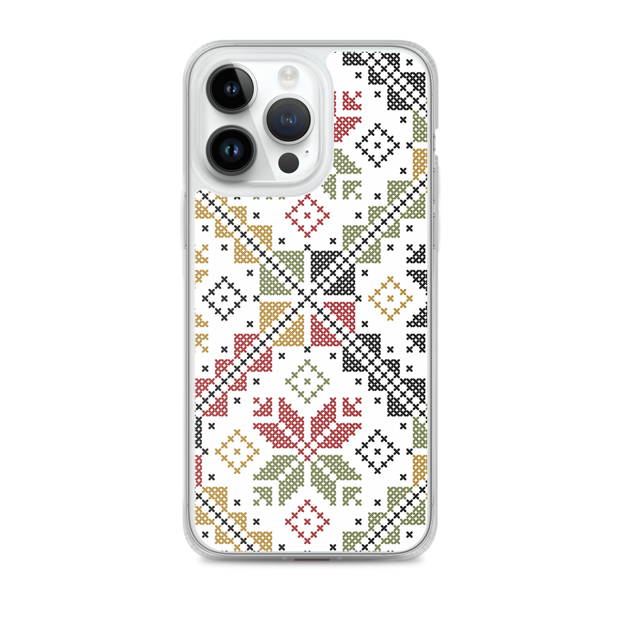 Palestinian Tatreez iPhone Case Custom Embroidery Pattern#12 -Col - Image 12