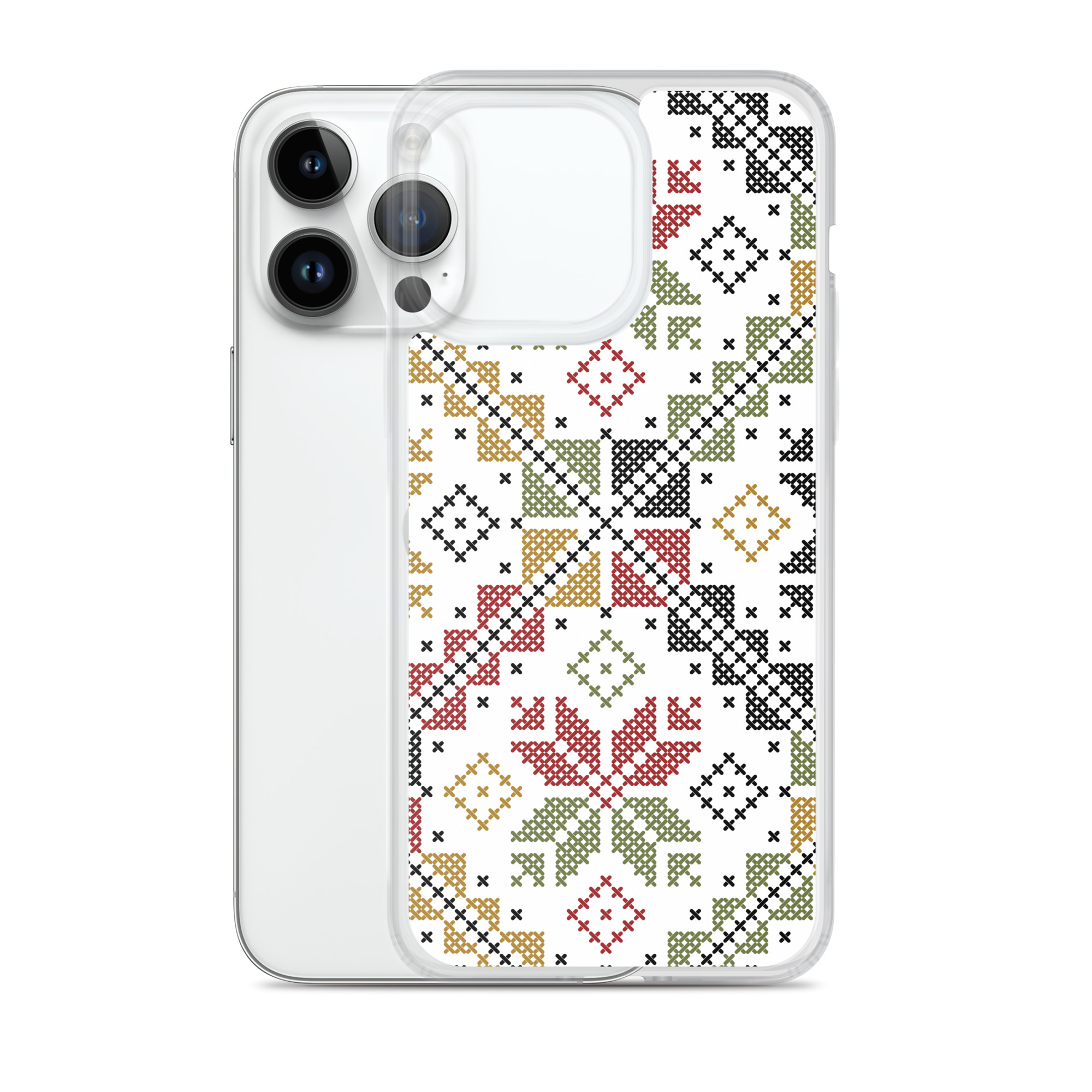 Palestinian Tatreez iPhone Case Custom Embroidery Pattern#12 -Col - Image 13