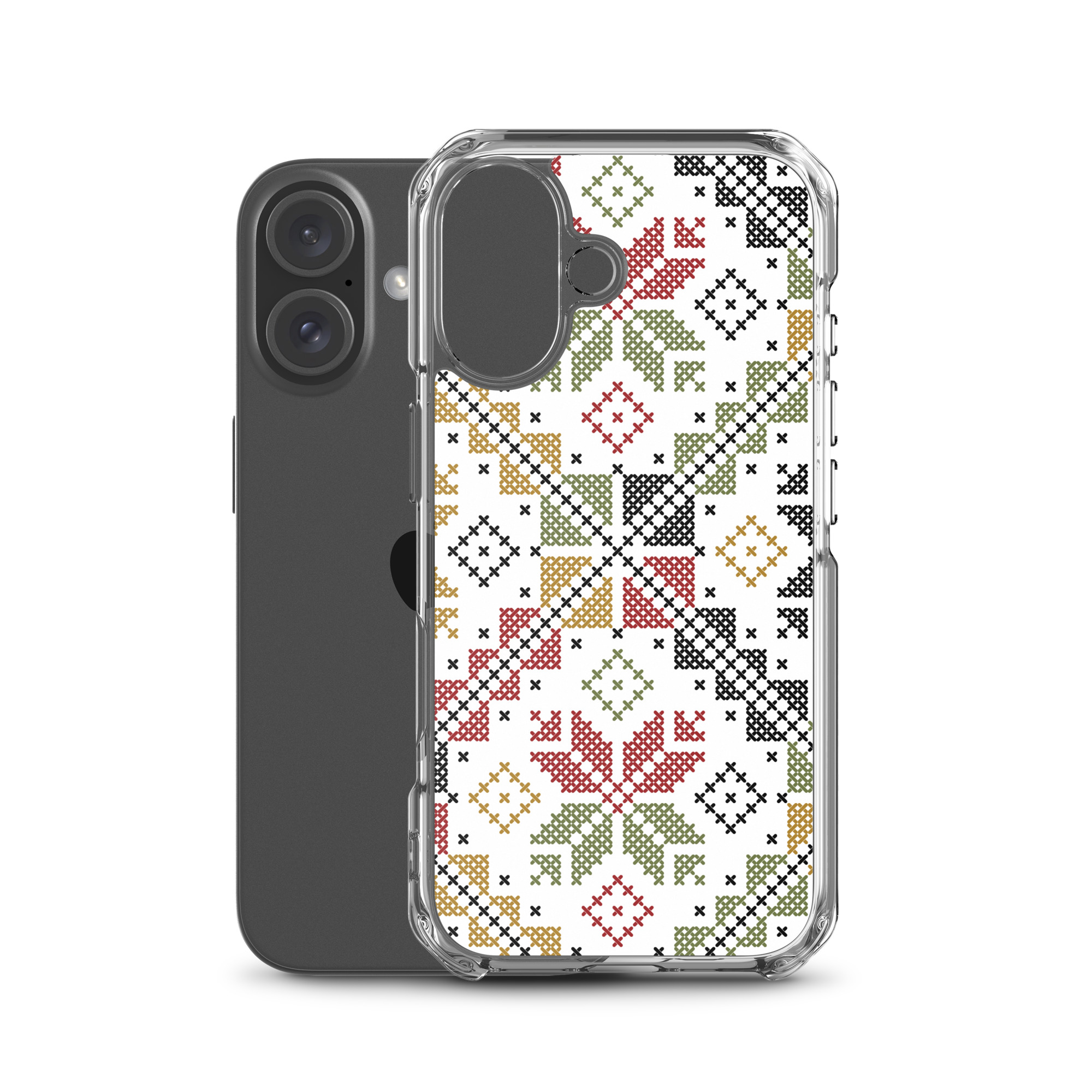 Palestinian Tatreez iPhone Case Custom Embroidery Pattern#12 -Col - Image 32
