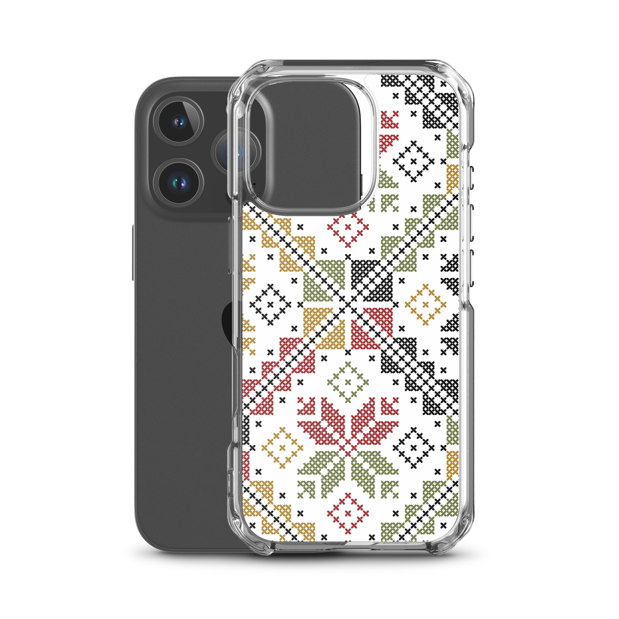 Palestinian Tatreez iPhone Case Custom Embroidery Pattern#12 -Col - Image 30