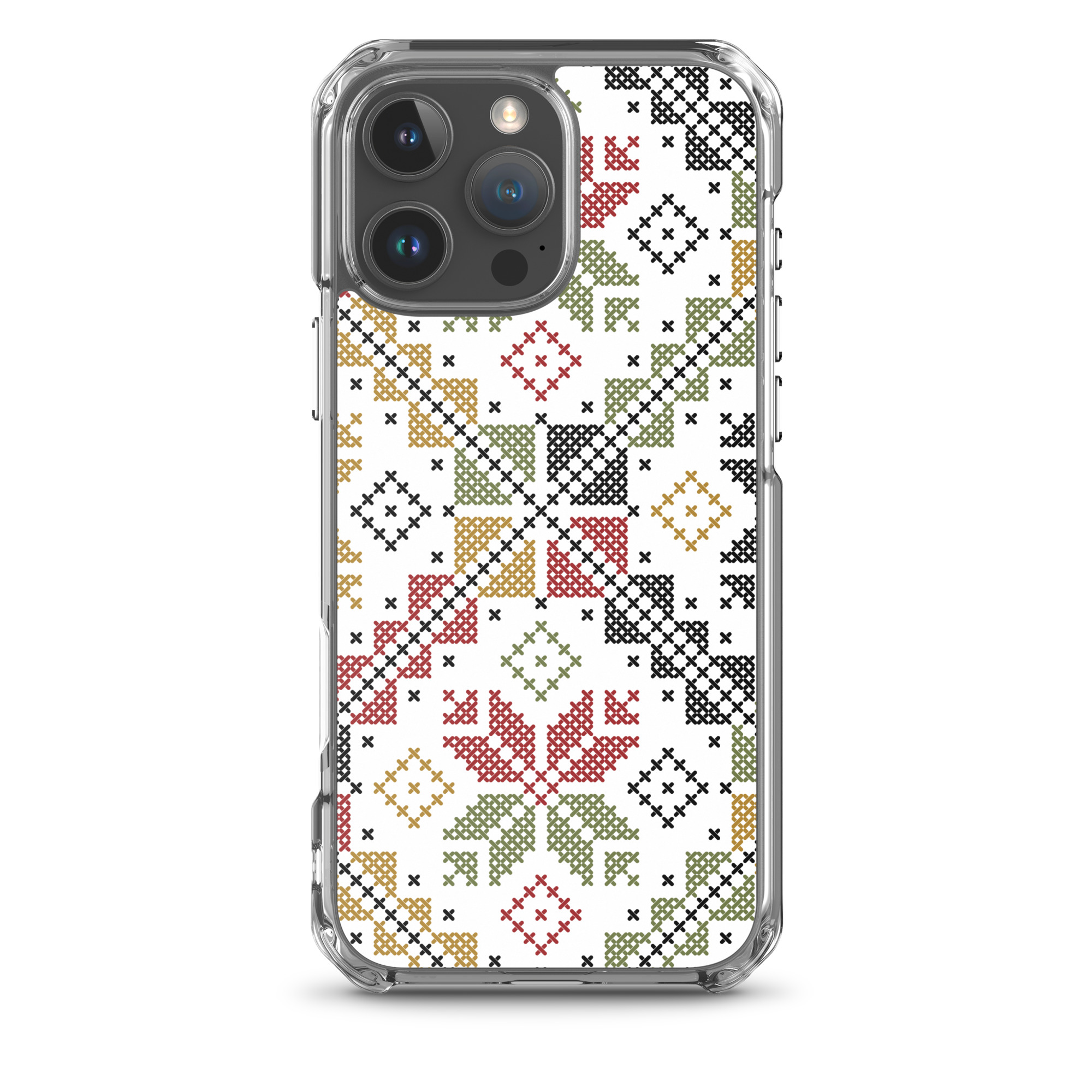 Palestinian Tatreez iPhone Case Custom Embroidery Pattern#12 -Col - Image 27