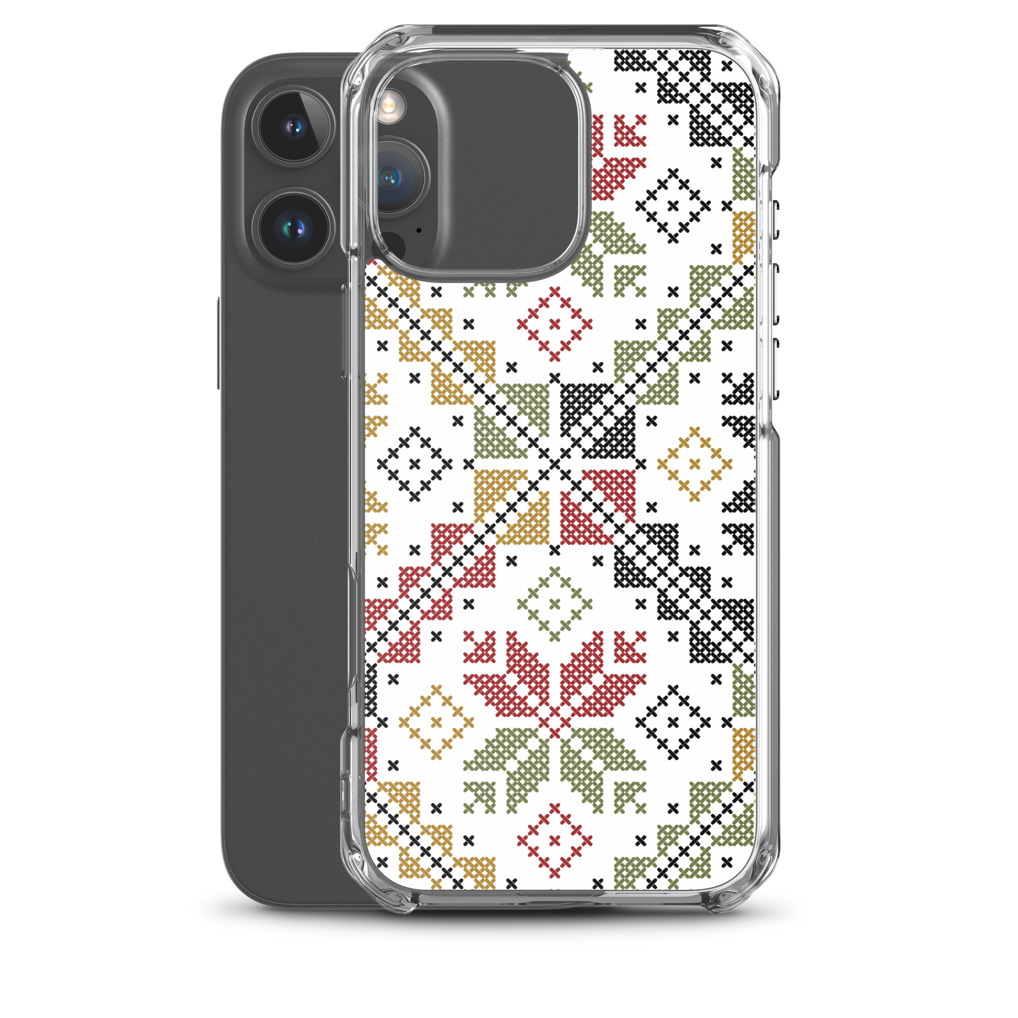 Palestinian Tatreez iPhone Case Custom Embroidery Pattern#12 -Col - Image 28