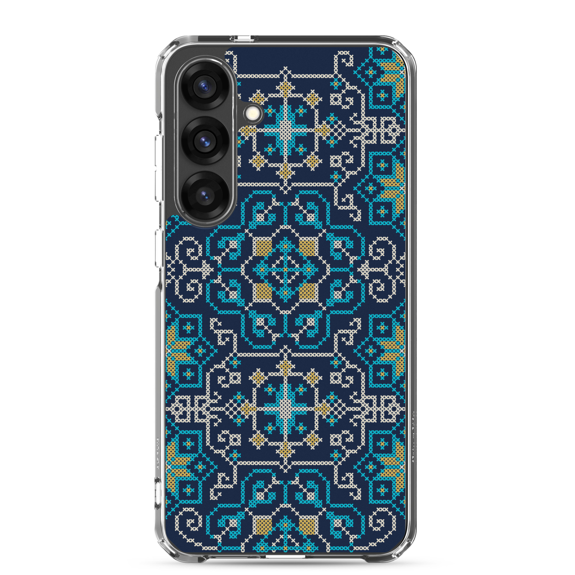 Palestinian Tatreez Embroidery Pattern #13 Samsung Phone Case -BLU - Image 13
