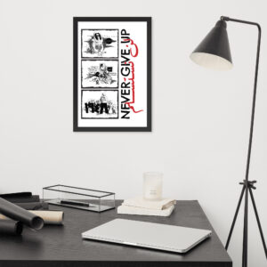 Palestinian Handhala Never Give Up Naji Al-Ali Framed Art