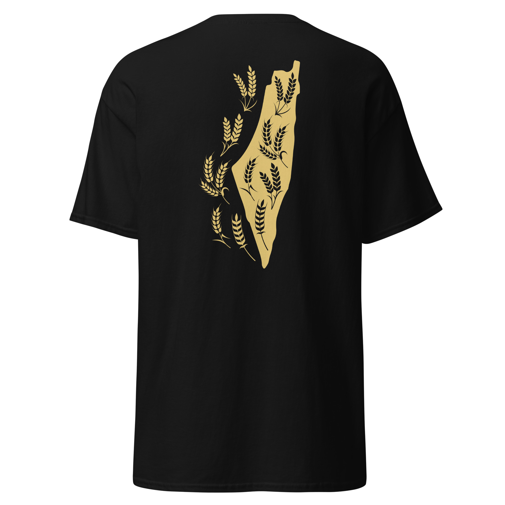 Palestine Map with Wheat Spikes Sanabel Customized T-shirt - Image 9