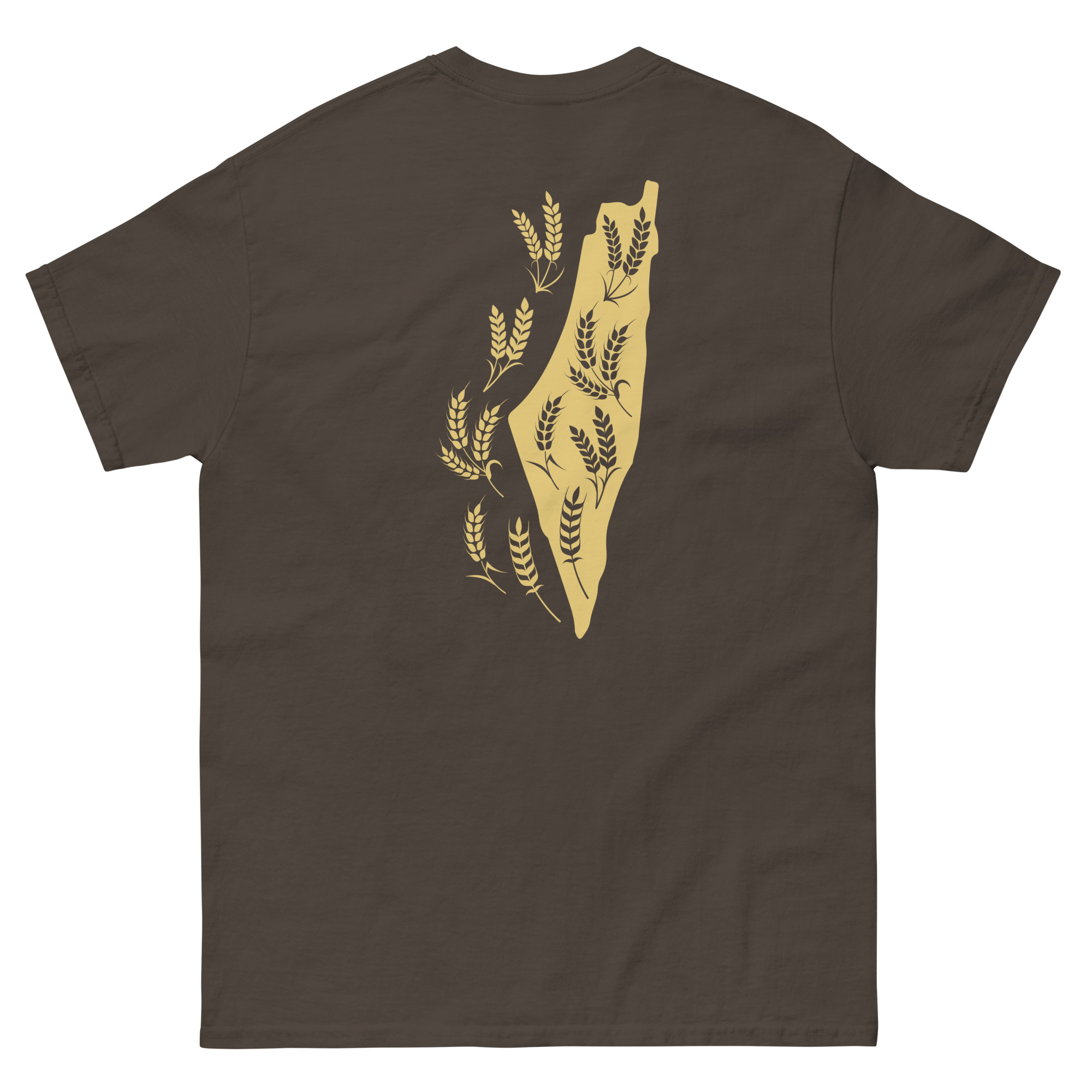 Palestine Map with Wheat Spikes Sanabel Customized T-shirt - Image 8