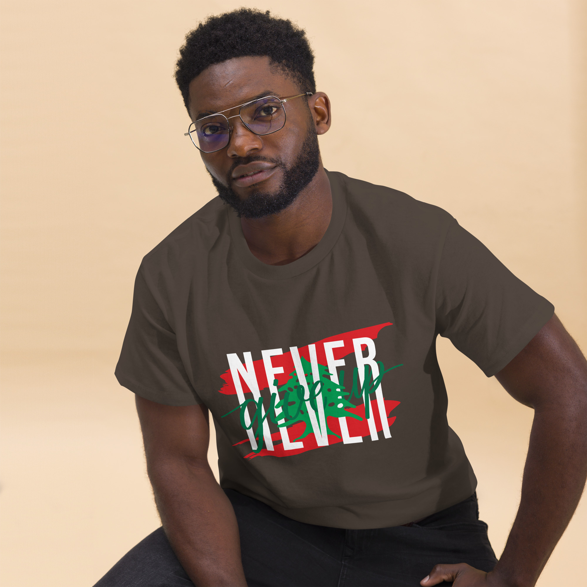 Lebanon Never Give Up Customized Unisex T-shirt - Image 5
