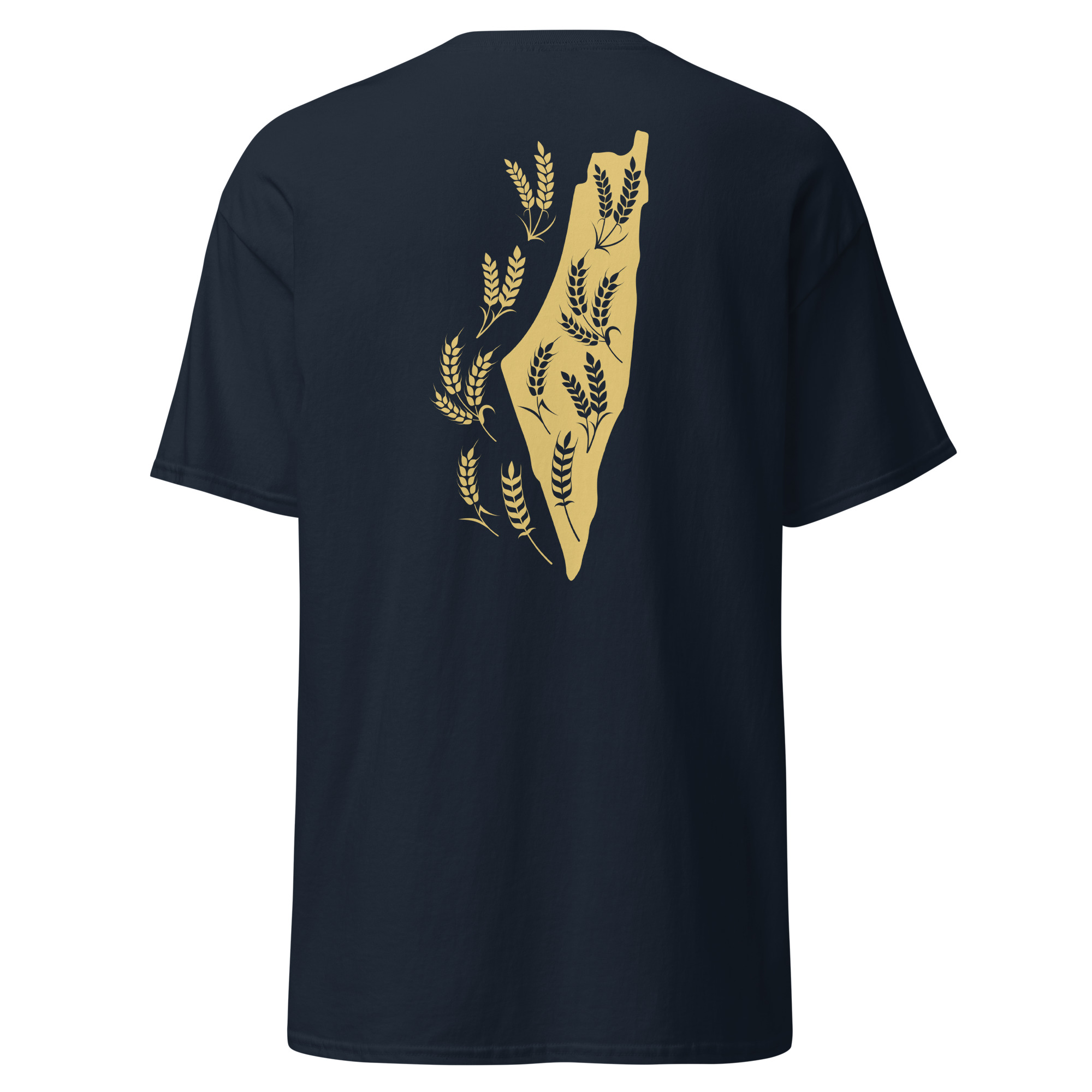 Palestine Map with Wheat Spikes Sanabel Customized T-shirt