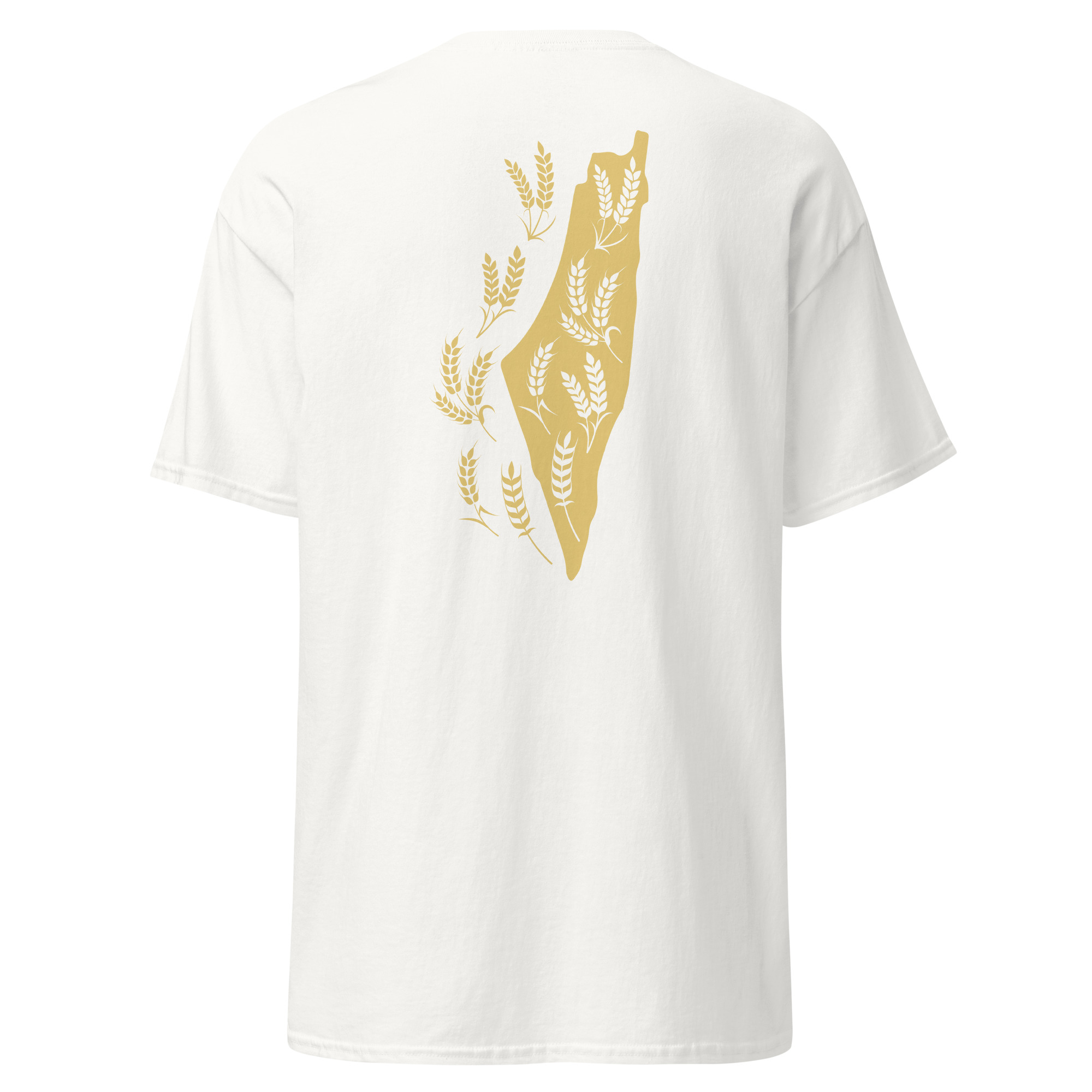 Palestine Map with Wheat Spikes Sanabel Customized T-shirt - Image 13