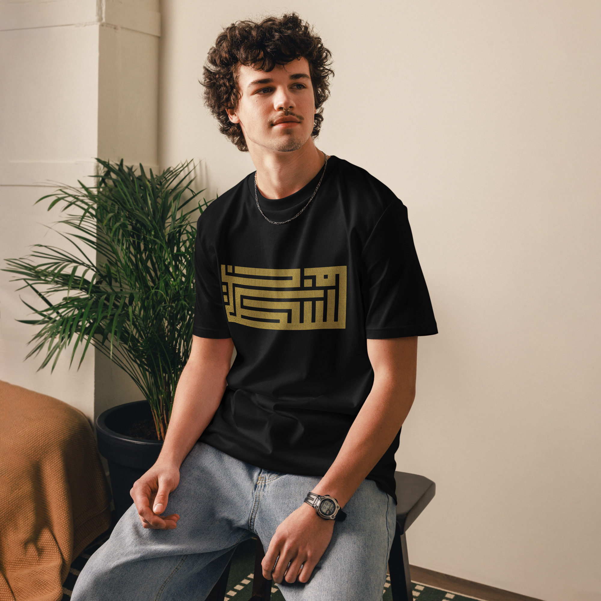 Palestine Arabic Calligraphy Custom Unisex T-shirt - Image 3