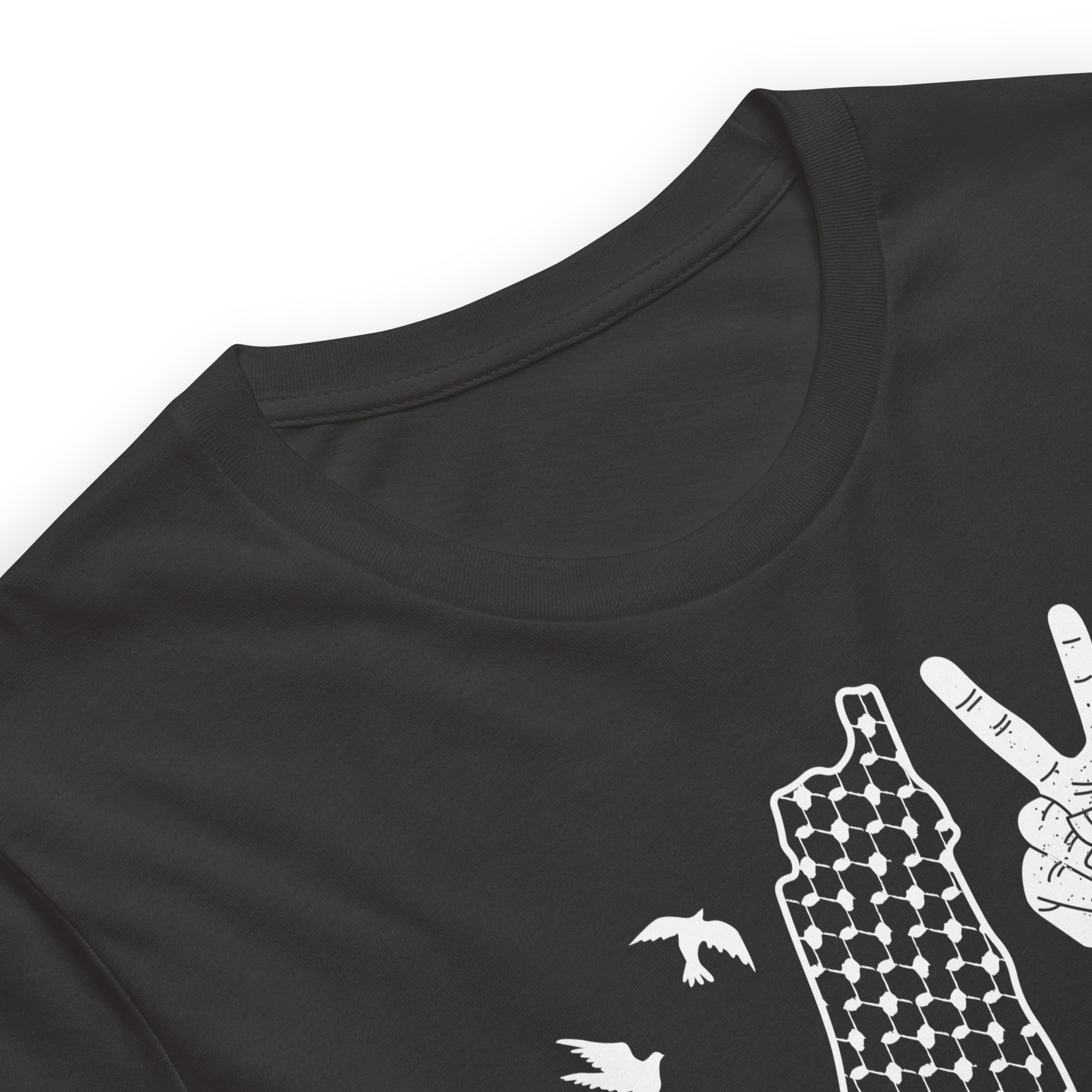 Palestine T-shirt Alli El Kufiya Customizable Unisex Tee - Image 2