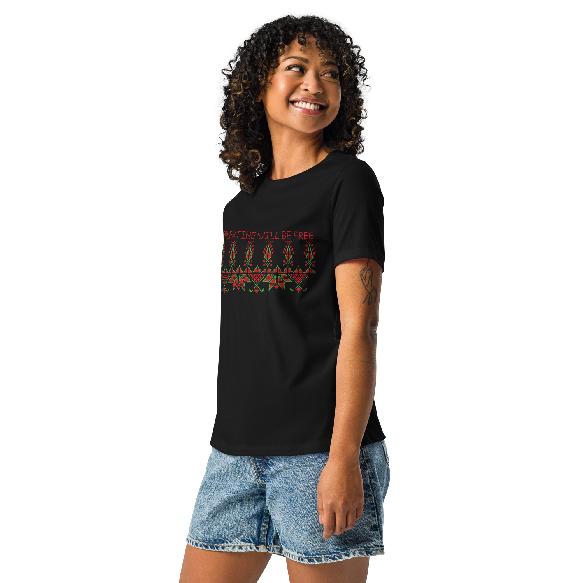 Palestine Will Be Free Customized Women's Relaxed T-Shirt - Image 4