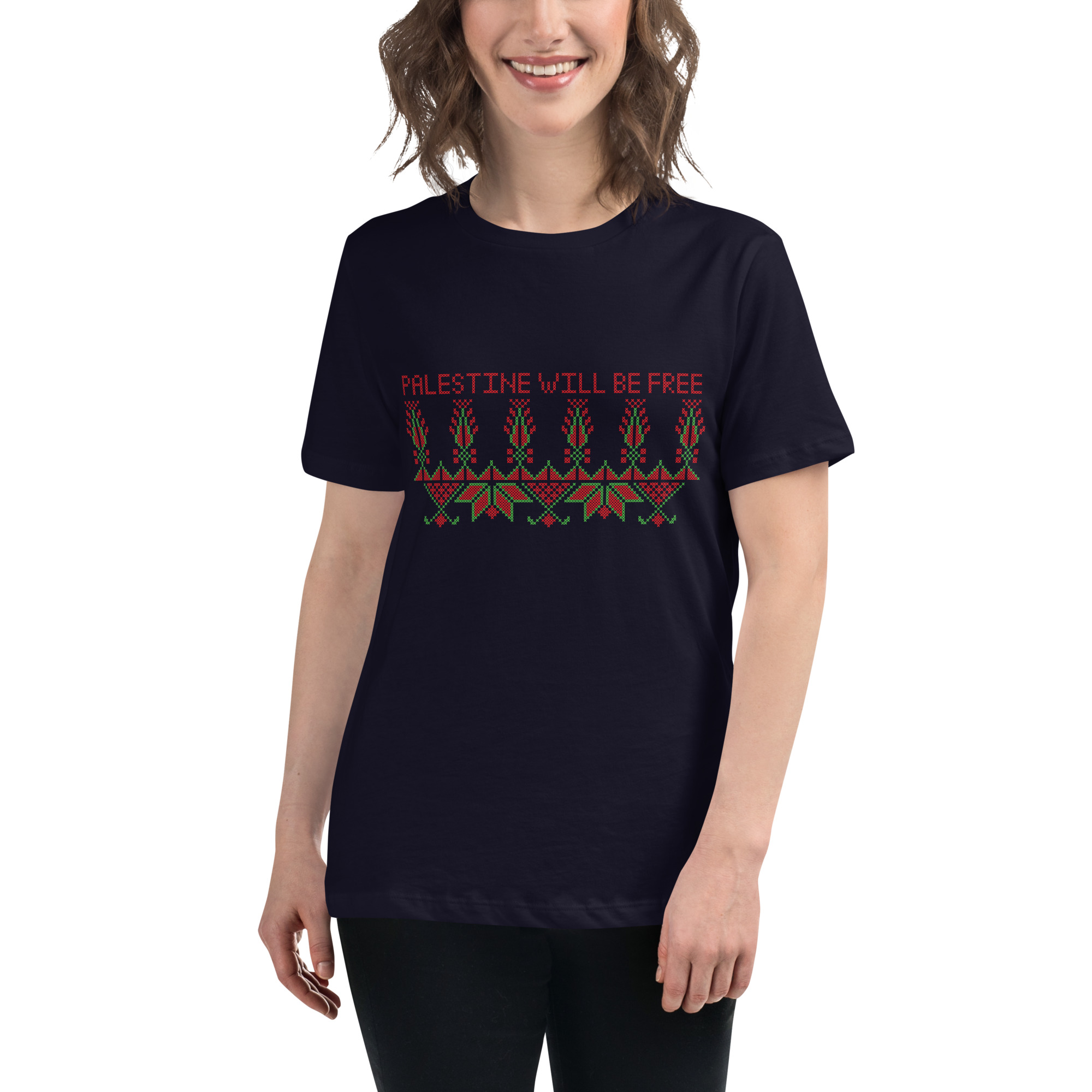 Palestine Will Be Free Customized Women's Relaxed T-Shirt - Image 3