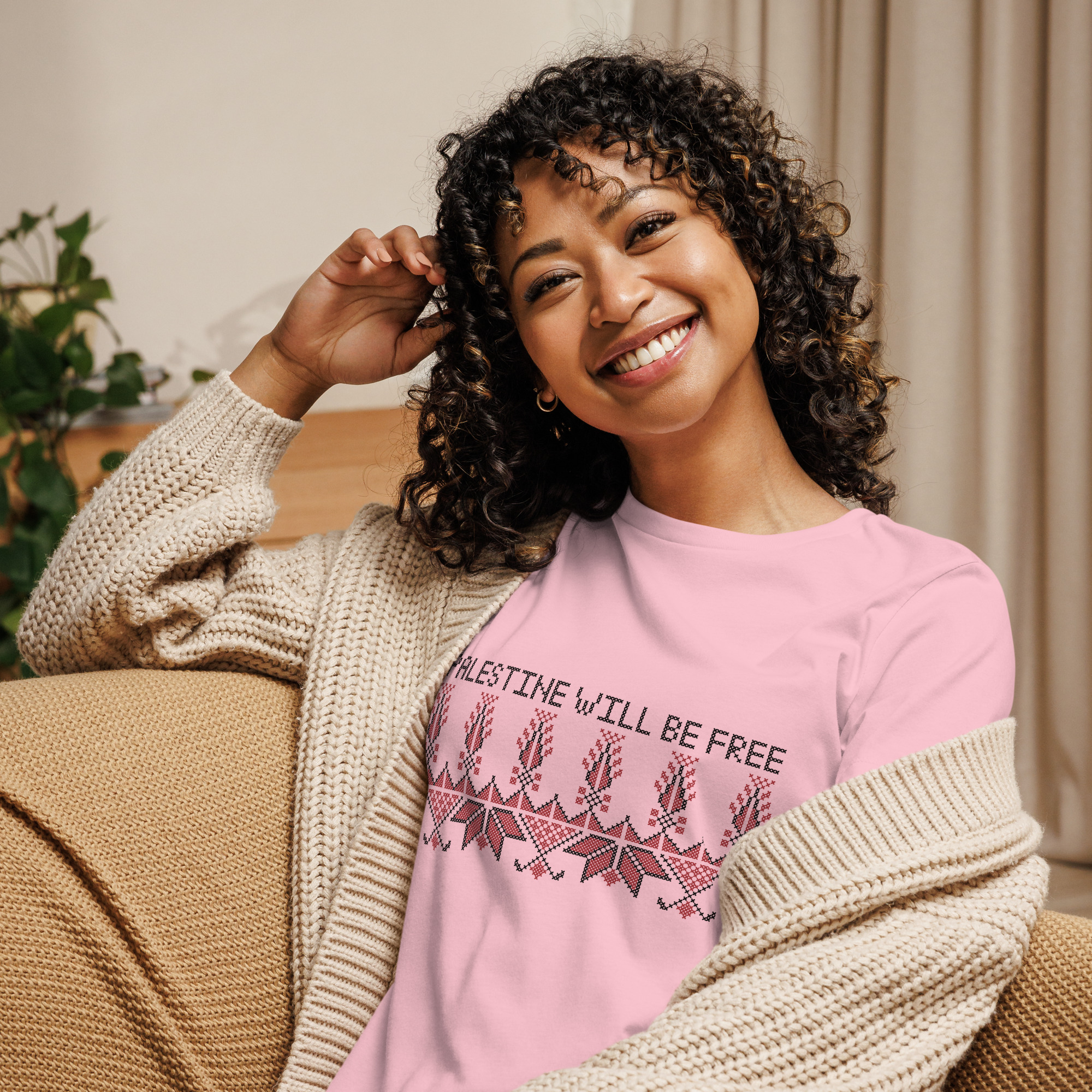 Palestine Will Be Free Customized Women's Relaxed T-Shirt - Image 9